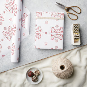 Papel De Regalo Invierno de Patinaje Hielo acuático