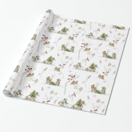 Papel De Regalo Invierno forestal de Woodland | NAVIDADES