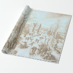 Papel De Regalo INVIERNO SKATERS Vintage Christmas Wrapee Paper<br><div class="desc">Paisaje invernal con patinadores (tinta sobre papel) - Hans Bol (c. 1584/1586) Fiesta vintage de invierno rollo de papel envolvente de Navidades. Auténticas y originales pinturas famosas (aceite y acuarela), litografías, tinta sobre papel, grabaciones y fotografías de los mejores artistas y fotógrafos del mundo. Visita la tienda "My Vintage Christmas"...</div>