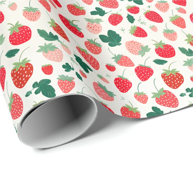 Papel De Regalo Invitación a cumpleaños de Berry Sweet (Esquina del rollo)