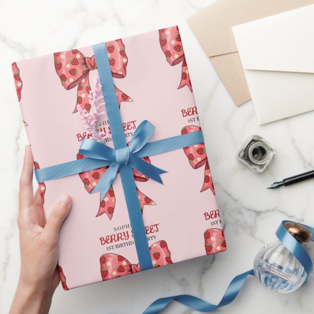 Papel De Regalo Invitación a la fiesta de Berry Sweet (Regalar)
