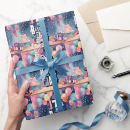 Papel De Regalo Invitación a la fiesta de cumpleaños