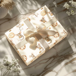 Papel De Regalo Invitación de cumpleaños para niños con cookie de 