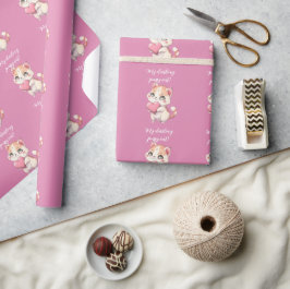 Papel De Regalo Invitación del gatito maricón