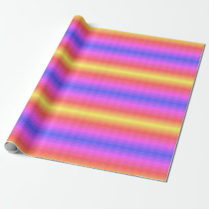 Papel De Regalo Ipanema Arcoiris Hipnótico Diamante Arte Pop Moder