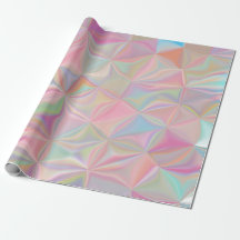 Papel de regalo iridiscente rosa perla