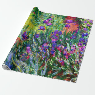 Papel De Regalo Iris Along the Garden Path de Claude Monet