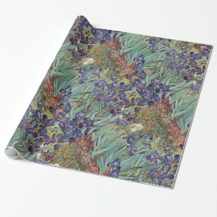 Papel De Regalo Iris de Van Gogh Pintura Impresionista