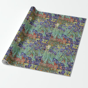 Papel De Regalo Iris de Van Gogh Pintura Impresionista