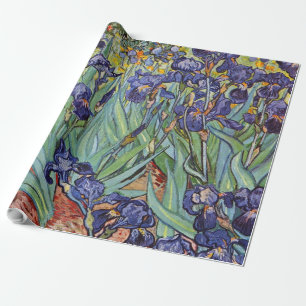 Papel De Regalo Iris de Van Gogh Pintura Impresionista