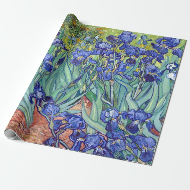 Papel De Regalo Iris de Vincent van Gogh (Desenrollado)