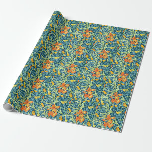 Papel De Regalo Iris, un patrón de William Morris,