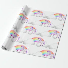 Papel De Regalo Iris Unicornio mágico