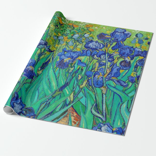 Papel De Regalo Irises de Van Gogh (Desenrollado)