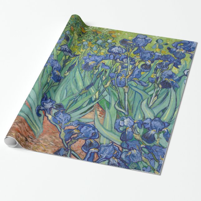 Papel De Regalo Irises de Van Gogh (Desenrollado)