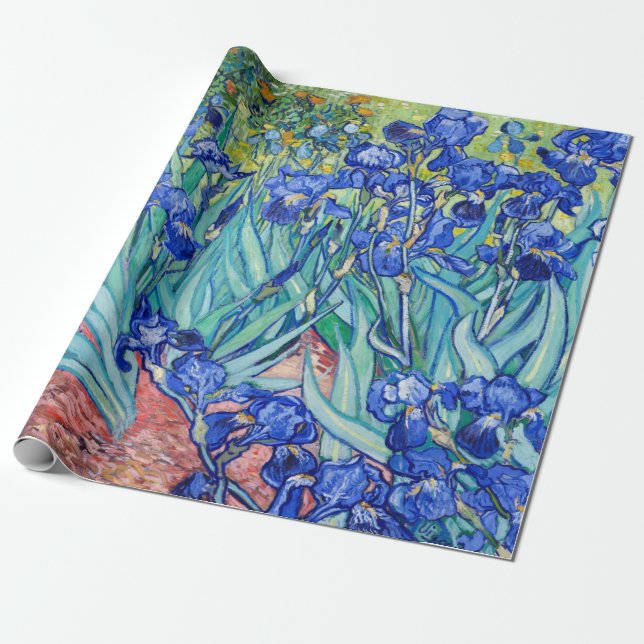 Papel De Regalo Irises Vincent van Gogh (Desenrollado)