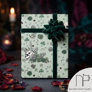 Papel de regalo irlandés gótico del día de San Pat