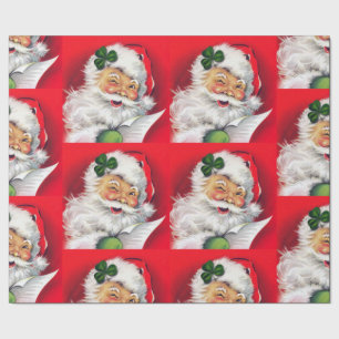 Papel De Regalo Irlandés Santa, navidad irlandés, Irlanda,