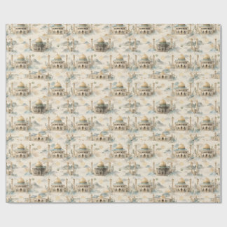 Papel De Regalo Islamic Gift Wrap Watercolor Eid Ramadan Hajj