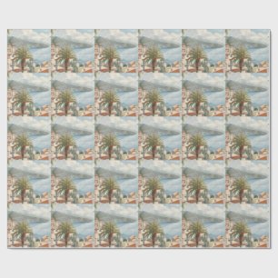 Papel De Regalo Islas Baleares Viaje Francés Antiguo