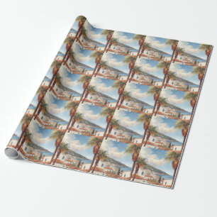 Papel De Regalo Islas Baleares Viaje Francés Vintage