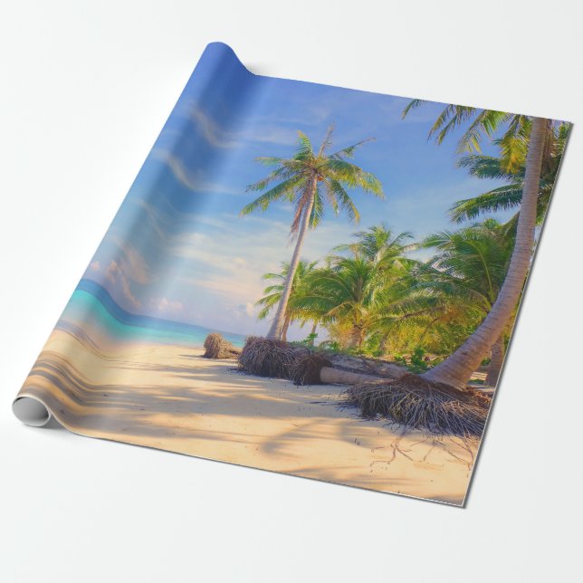 Papel De Regalo Islas Tropicales de Filipinas (Desenrollado)