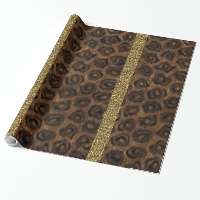 Papel De Regalo Isótopos de Chita (Desenrollado)