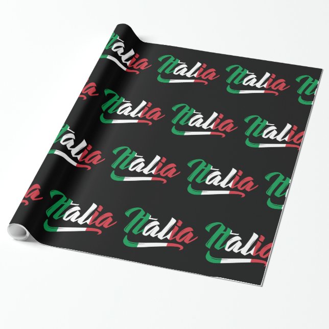 Papel De Regalo Italia Italia Italia Italia Italiano (Desenrollado)