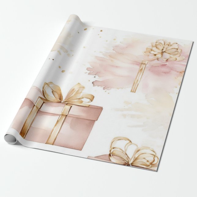Papel De Regalo Ivory Lace Reverie (Desenrollado)