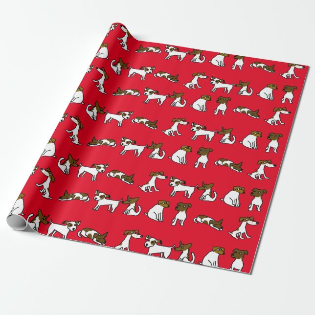 Papel de regalo Jack Russell (Desenrollado)