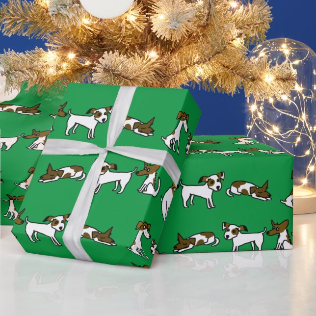 Papel de regalo Jack Russell (Vacaciones)
