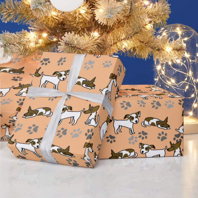 Papel de regalo Jack Russell (Vacaciones)