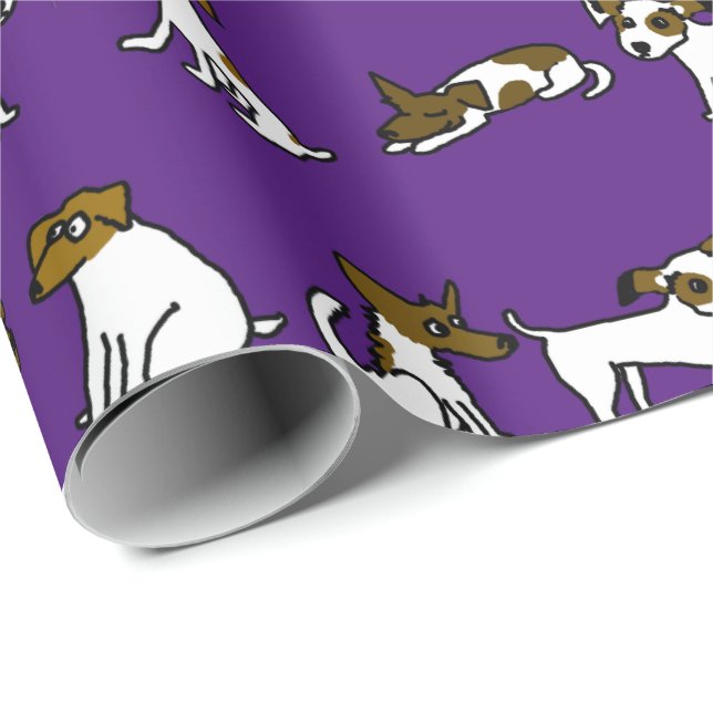 Papel de regalo Jack Russell (Esquina del rollo)