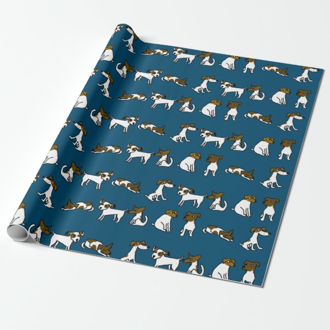 Papel de regalo Jack Russell (Desenrollado)