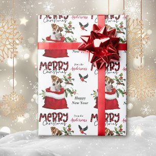 Papel De Regalo Jack Russell Terrier con una bolsa de regalo para 