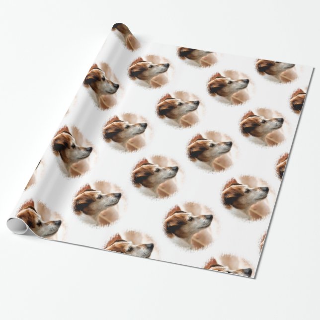 PAPEL DE REGALO JACK RUSSELL TERRIER DOG (Desenrollado)