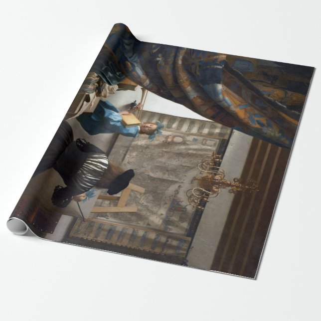 Papel De Regalo Jan Vermeer El arte de la pintura (Desenrollado)