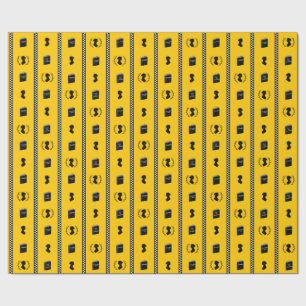 Papel De Regalo Jane Austen Couture NYC Taxi Stripe Wrappe Paper