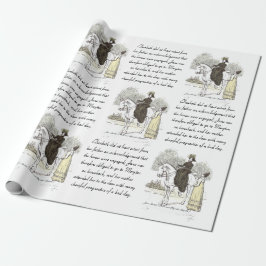 Papel De Regalo Jane en Caballo - Jane Austen Orgullo y Prejuicio