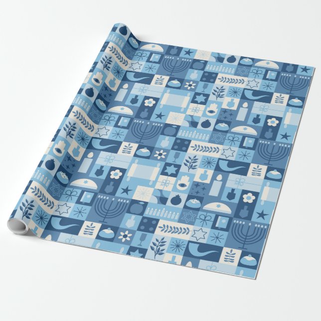 Papel De Regalo Janucá (Desenrollado)