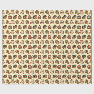 Papel De Regalo Japanese Halloween Kitsune Pumpkin Yokai Pattern