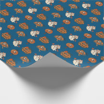 Japanese Halloween Kitsune Pumpkin Yokai Pattern