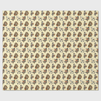 Papel De Regalo Japanese Halloween Kitsune Pumpkin Yokai Pattern
