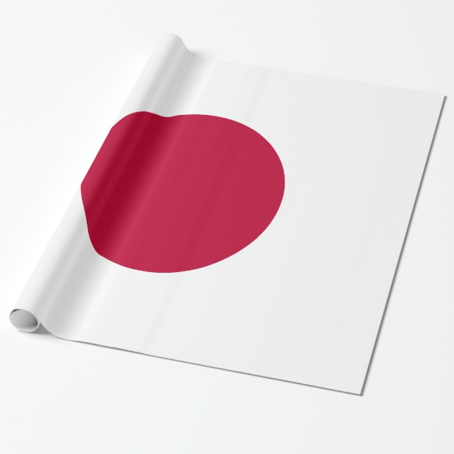Papel De Regalo Japón - Bandera japonesa - Hinomaru (Desenrollado)