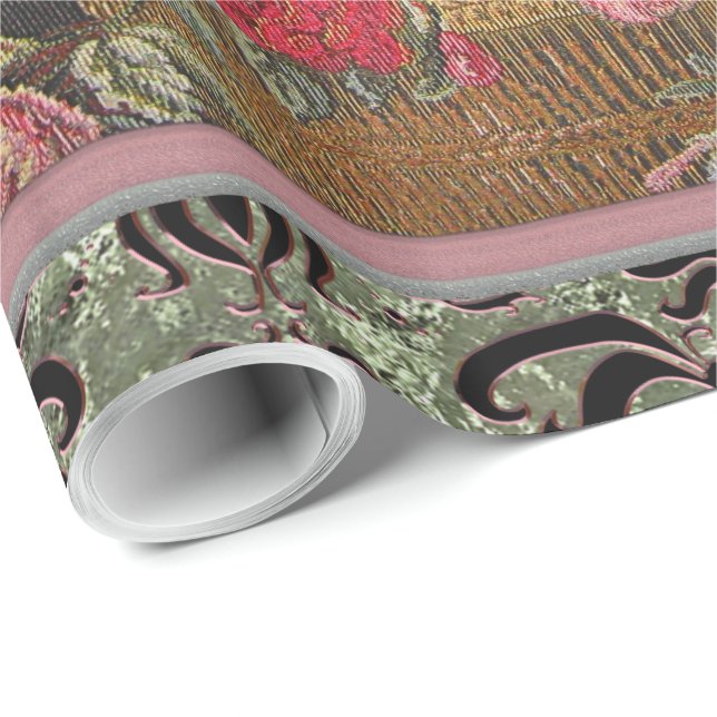 Papel De Regalo Jaquebloom floral (Esquina del rollo)