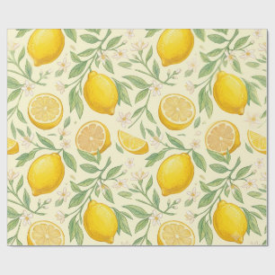 Papel de regalo Jardín Botánico de Frutas Ramas de