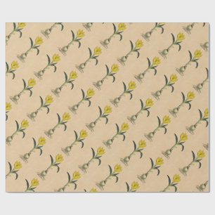 Papel De Regalo Jardín Botánico de Tulipanes Amaryllis Flor