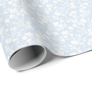 Papel De Regalo Jardín Botánico Neutral - Azul Polvo