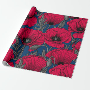 Papel De Regalo Jardín de adormidera nocturno
