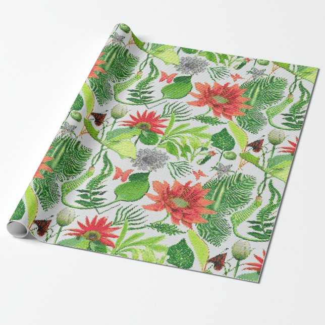 Papel De Regalo Jardín de Alegría (Desenrollado)